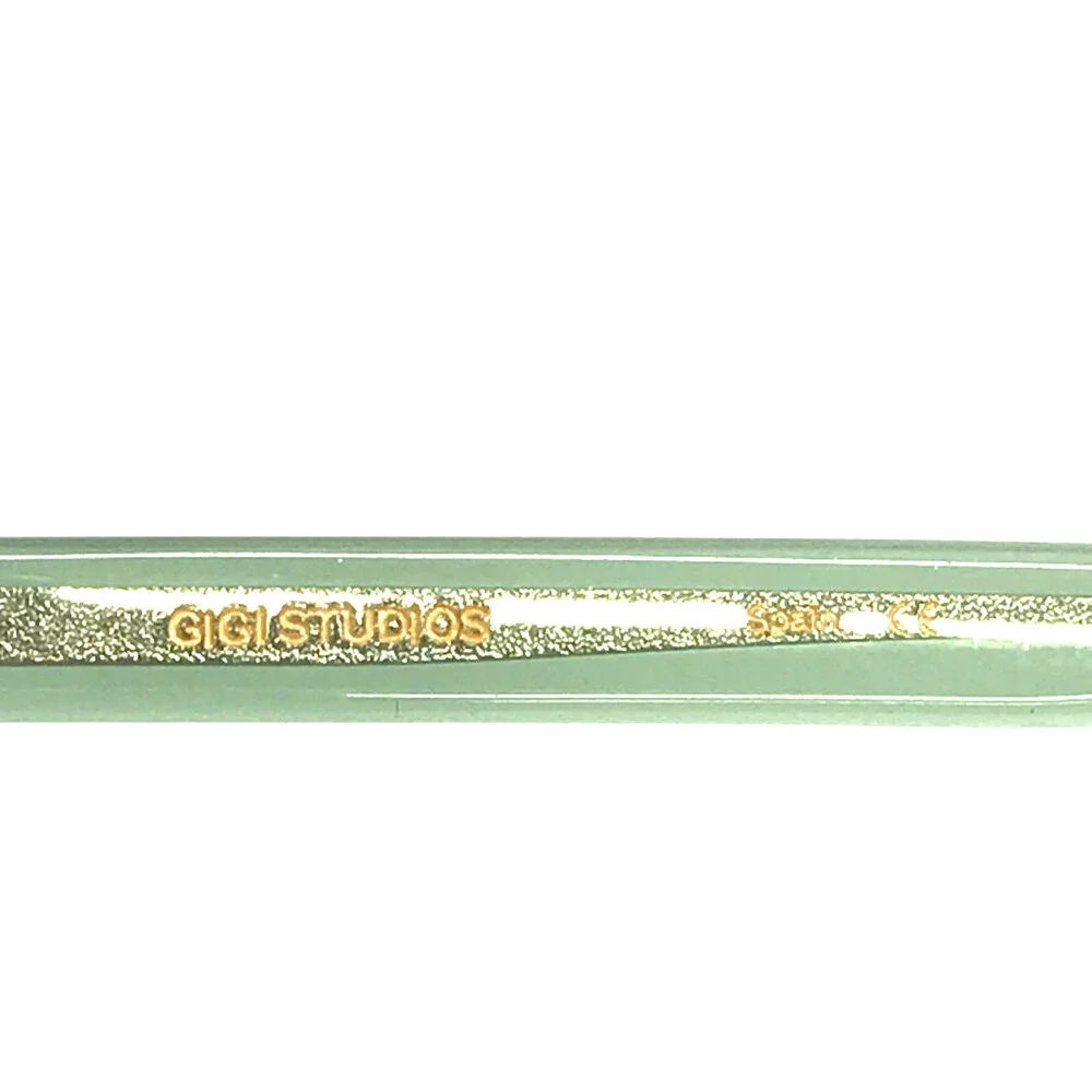 Gigi Studios Eyeglasses Frames BRIELLE 6933/7 Clear Transparent Green 52-17-140